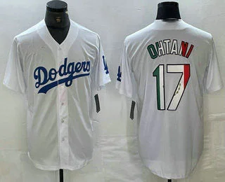 Los Angeles Dodgers #17 Shohei Ohtani Mexico White Cool Base Stitched Jersey Baseball Jerseys-NBA Basketball Jersey Free Shipping -