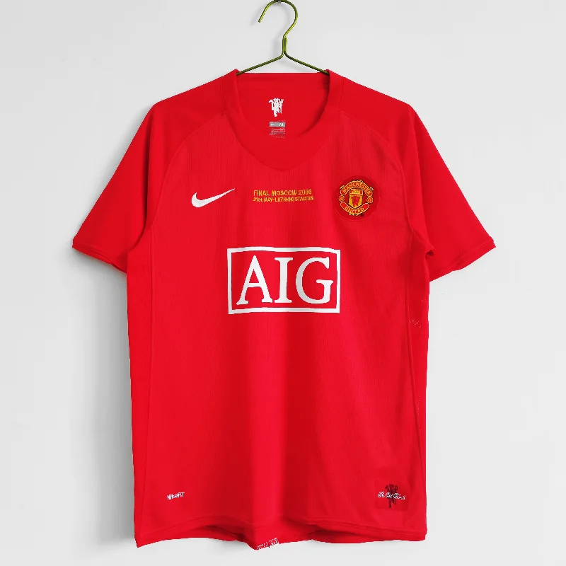 MANCHESTER UNITED HOME RETRO CHAMPIONS LEAGUE FINAL JERSEY 2007/08-NBA Elite Jersey for Sale -