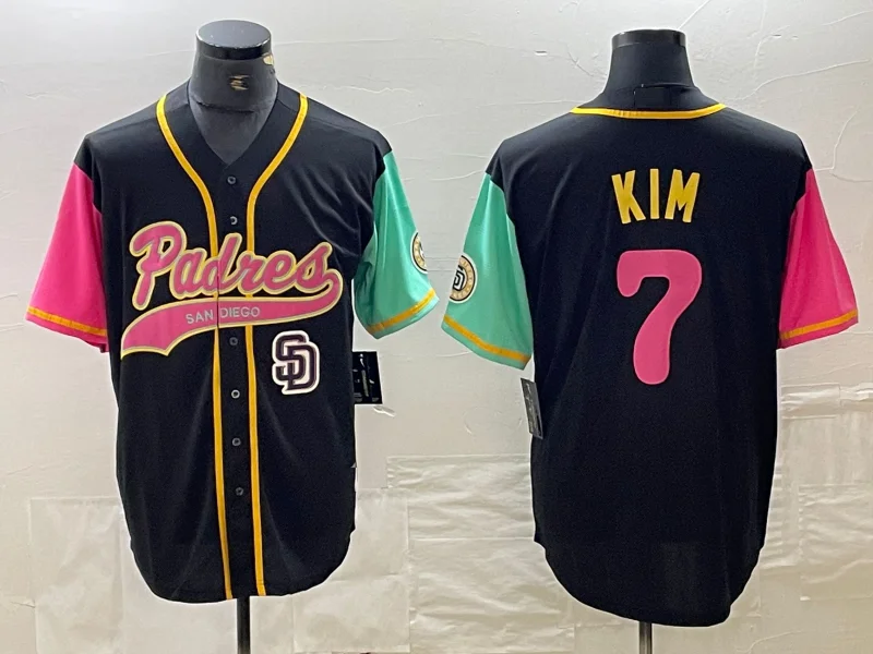 San Diego Padres #7 Ha Seong Kim Black NEW 2023 City Connect Cool Base Stitched Jersey Baseball Jersey-NBA Jersey with Official NFL Branding -