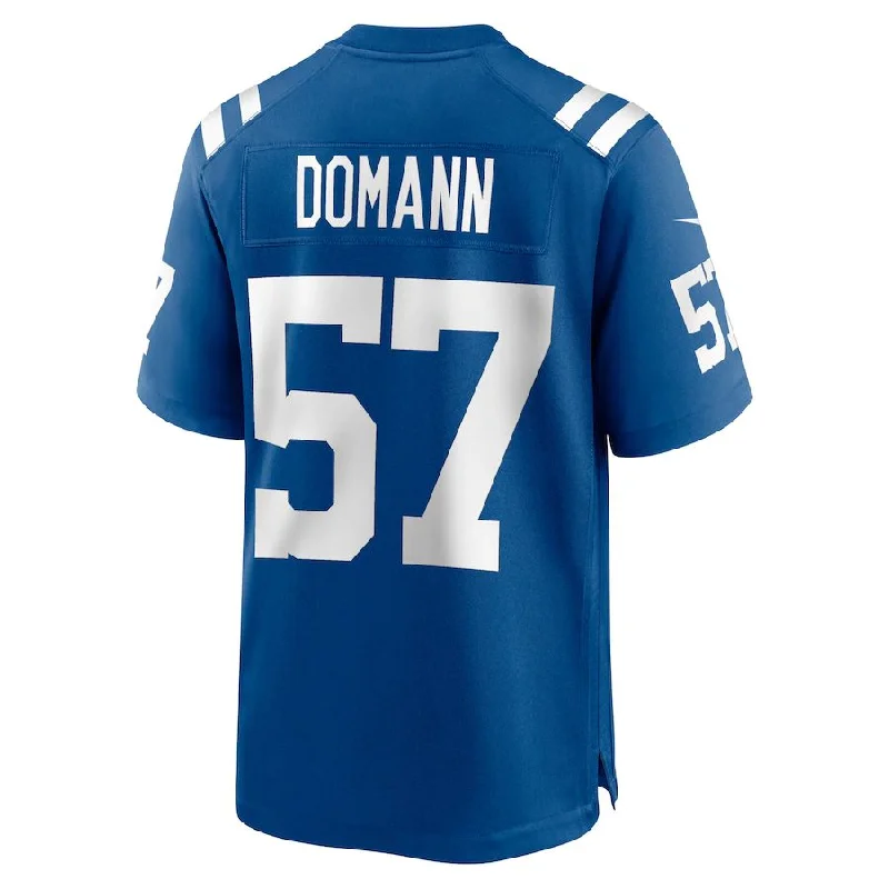 IN.Colts #57 JoJo Domann Royal Game Player Jersey Stitched American Football Jerseys-NFL Men’s Custom Jersey -