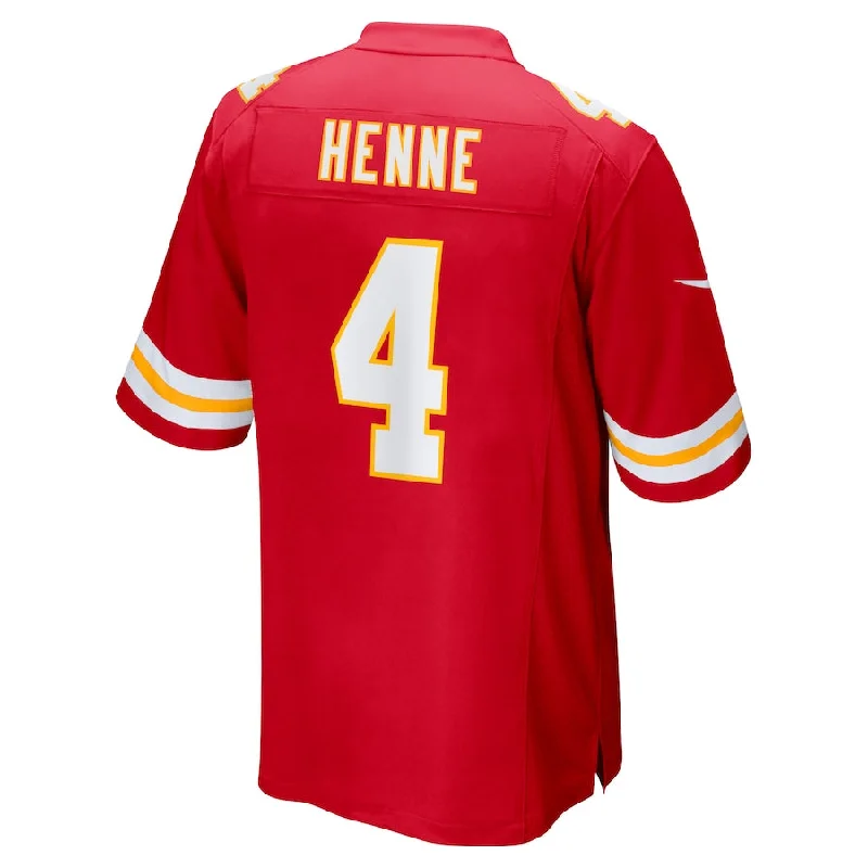 KC.Chiefs #4 Chad Henne Red Game Jersey Stitched American Football Jerseys-NFL Replica Jersey -