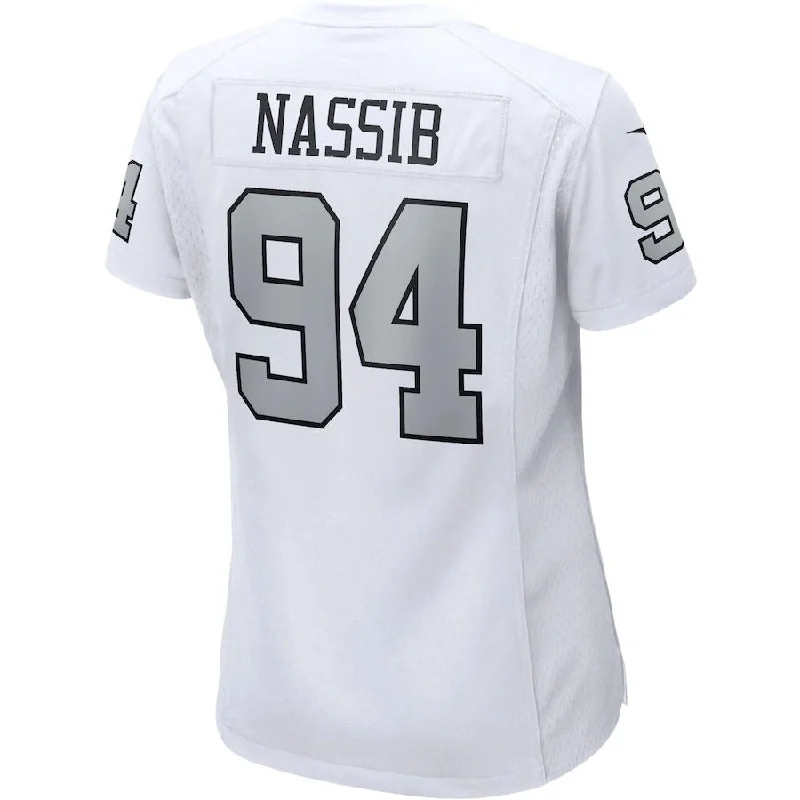 LV. Raiders #94 Carl Nassib White Alternate Game Jersey Stitched American Football Jerseys-NFL Jersey Online Store -