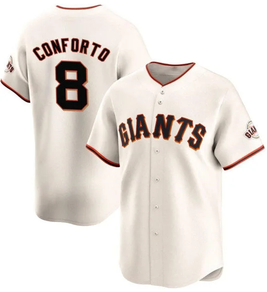 San Francisco Giants #8 Michael Conforto Cream Cool Base Stitched Baseball Jersey-NBA Limited Edition NBA Jersey -