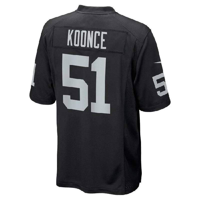 LV. Raiders #51 Malcolm Koonce Black Game Jersey Stitched American Football Jerseys-NFL Pro Bowl Jersey Sale -