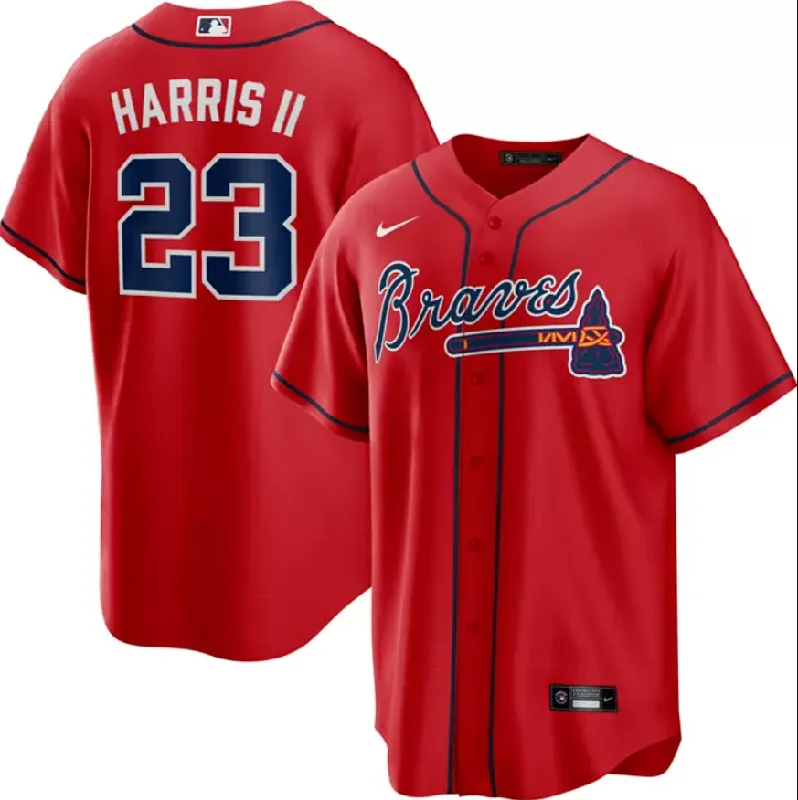 ATLANTA BRAVES RED ALTERNATE REPLICA JERSEY-NBA Jersey for Kids -