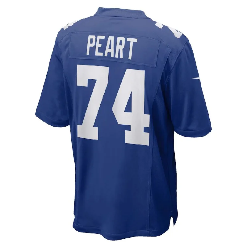 NY.Giants #74 Matt Peart Royal Game Jersey Stitched American Football Jerseys-NFL Football Jersey with Team Logo -