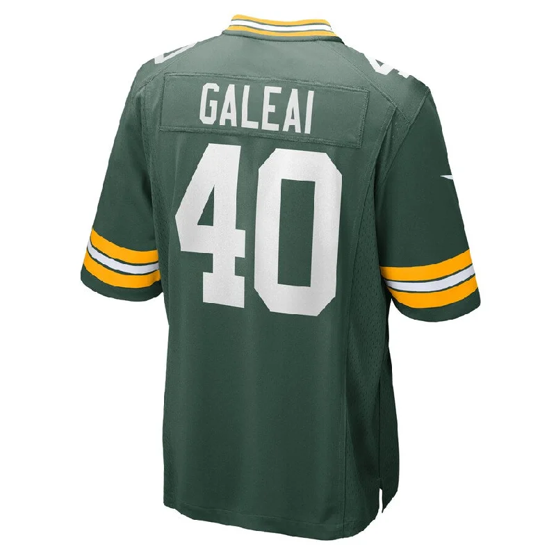 GB.Packers #40 Tipa Galeai Green Team Game Player Jersey Stitched American Football Jerseys-NFL Signature Edition Football Jersey -