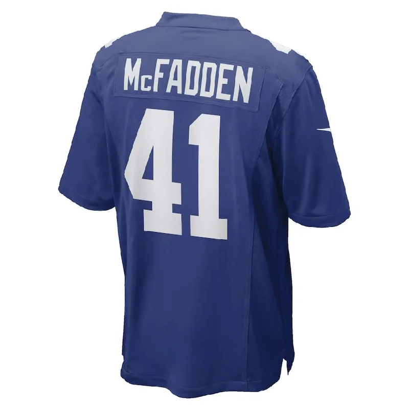 NY.Giants #41 Micah McFadden Royal Game Player Jersey Stitched American Football Jerseys-NFL Jerseys with Custom Numbers -