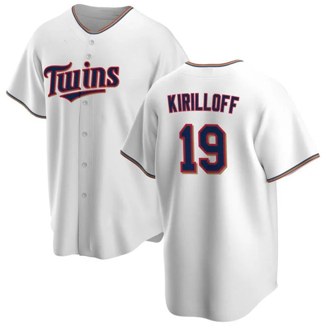 Minnesota Twins #19 Alex Kirilloff White Cool Base Stitched Baseball Jersey-NBA Basketball Jersey for Men -