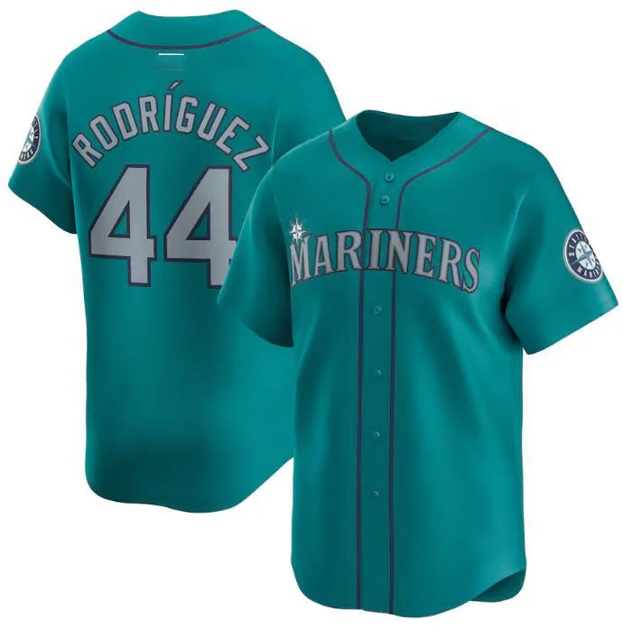 Seattle Mariners #44 Julio Rodríguez Aqua Alternate Limited Stitched Baseball Jersey-NBA Basketball Jersey Free Shipping -