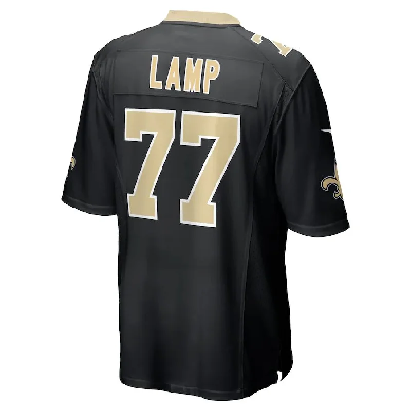 NO.Saints #77 Forrest Lamp Black Game Player Jersey Stitched American Football Jerseys-NFL Football Jersey Collection -