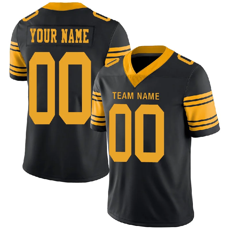 Custom P.Steelers Stitched American Football Jerseys Personalize Birthday Gifts Black Jersey-NBA Player Number Jersey -