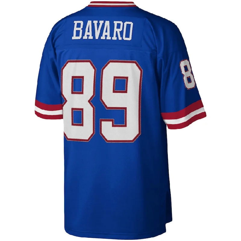 NY.Giants #89 Mark Bavaro Mitchell & Ness Royal Legacy Replica Jersey Stitched American Football Jerseys-NFL Jerseys with Player's Number -