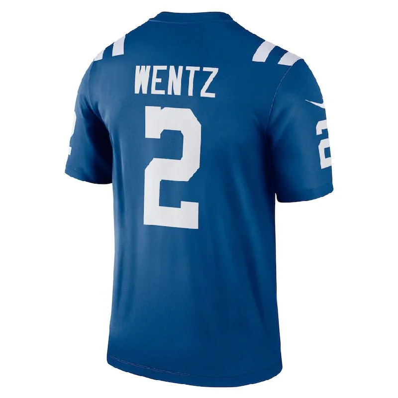 IN.Colts #2 Carson Wentz Royal Legend Jersey Stitched American Football Jerseys-NFL Vintage NFL Jersey -