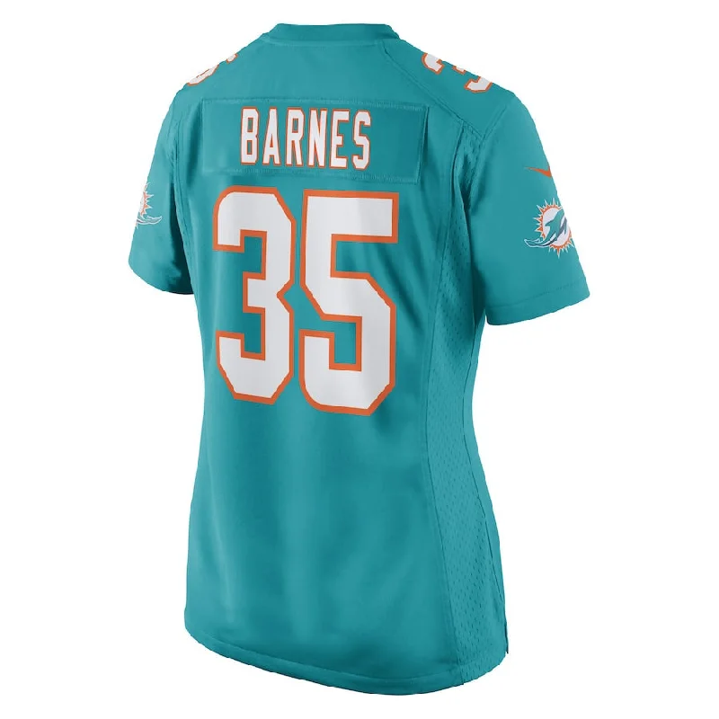 M.Dolphins #35 Kalon Barnes Aqua Game Player Jersey Stitched American Football Jerseys-NFL Pro Bowl Jersey Sale -