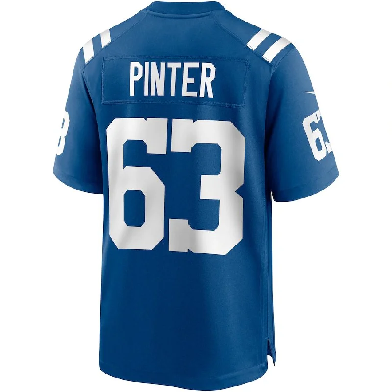 IN.Colts #63 Danny Pinter Royal Game Jersey Stitched American Football Jerseys-NFL Replica Team Jersey -