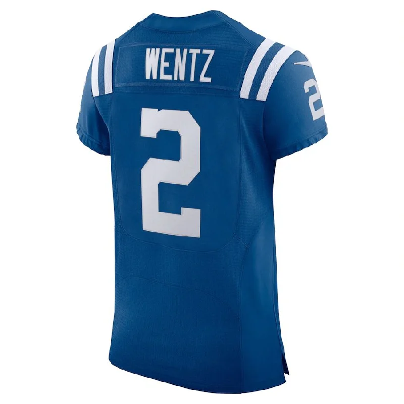 IN.Colts #2 Carson Wentz Royal Vapor Elite Player Jersey Stitched American Football Jerseys-NFL Elite Team Jersey -