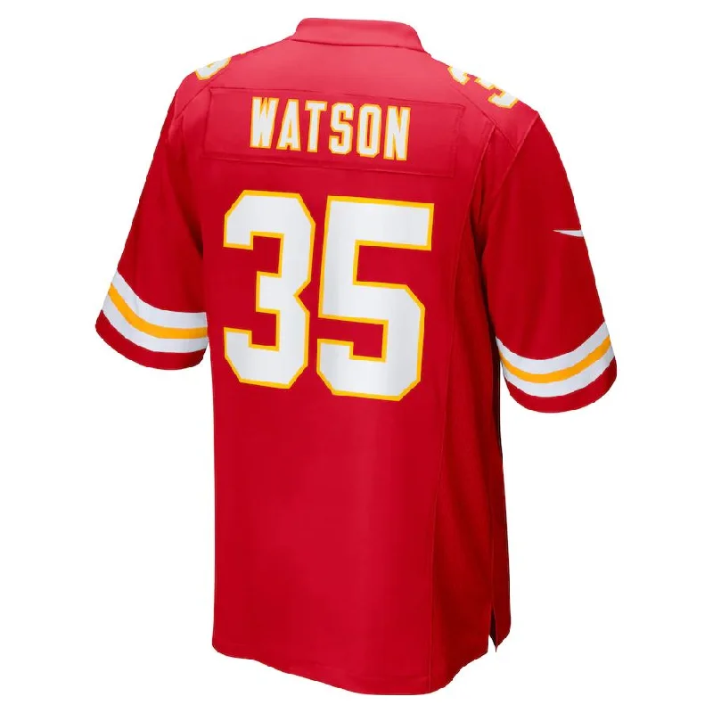 KC.Chiefs #35 Jaylen Watson Red Game Player Jersey Stitched American Football Jerseys-NFL Player Jersey for All Fans -