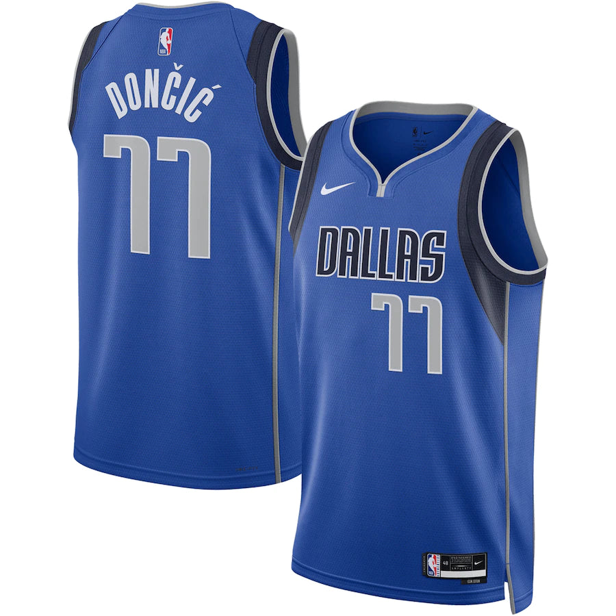 DALLAS MAVERICKS NIKE ROYAL 2022/23 SWINGMAN CUSTOM JERSEY - ICON EDITION-NBA Custom Player Edition Jersey -