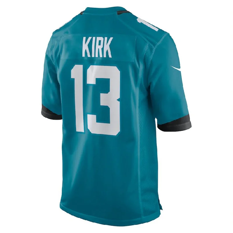 J.Jaguars #13 Christian Kirk Teal Game Jersey Stitched American Football Jerseys-NFL Player Jersey with Number -