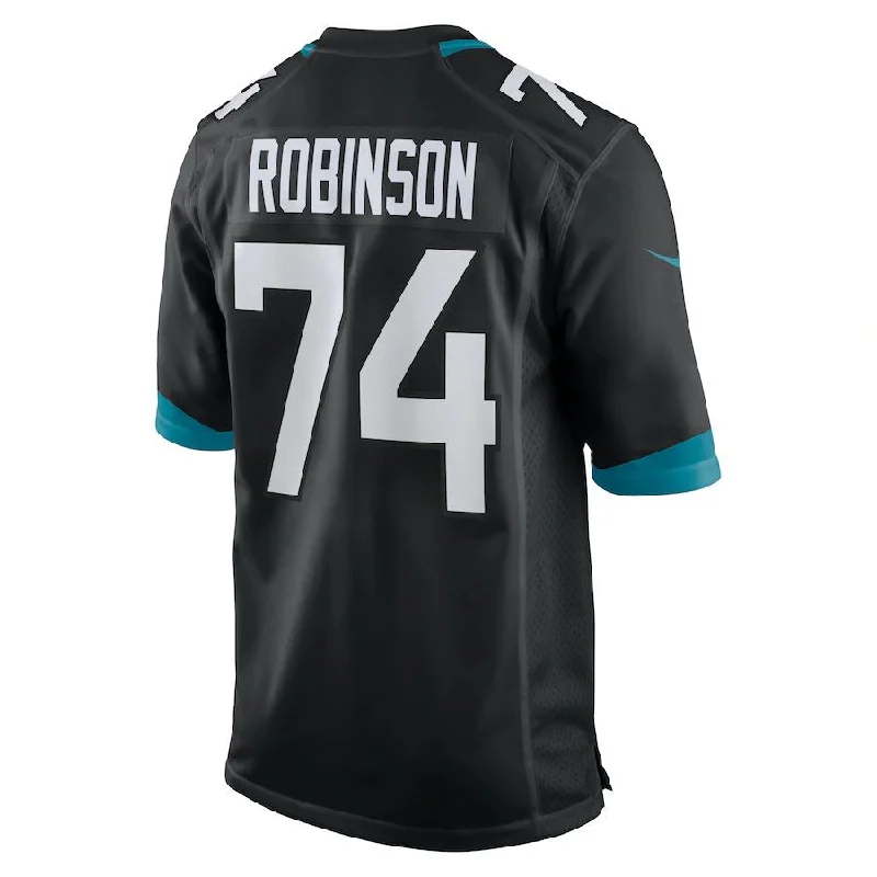 J.Jaguars #74 Cam Robinson Black Game Jersey Stitched American Football Jerseys-NFL Football Jersey Sale -