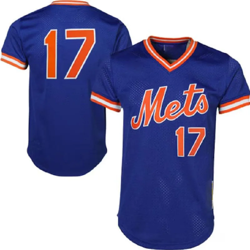 New York Mets #17 Keith Hernandez Royal Mitchell & Ness Cooperstown Mesh Batting Practice Jersey Baseball Jerseys-NBA Basketball Jersey Free Shipping -