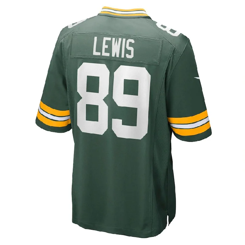 GB.Packers #89 Marcedes Lewis Green Game Jersey Stitched American Football Jerseys-NFL Game Day Jersey -