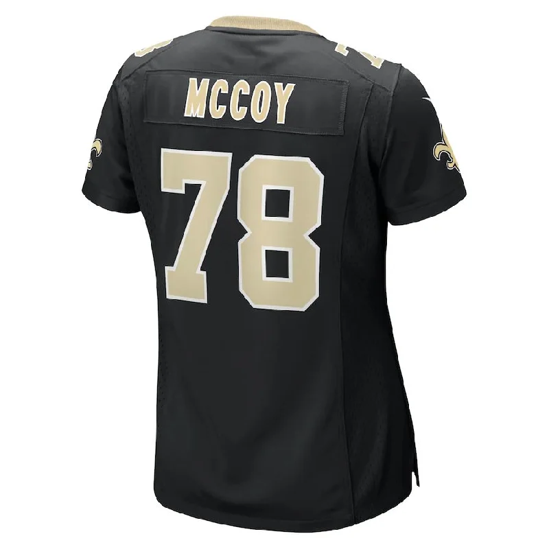 NO.Saints #78 Erik Mccoy Black Game Jersey Stitched American Football Jerseys-NFL Football Jersey Free Shipping -