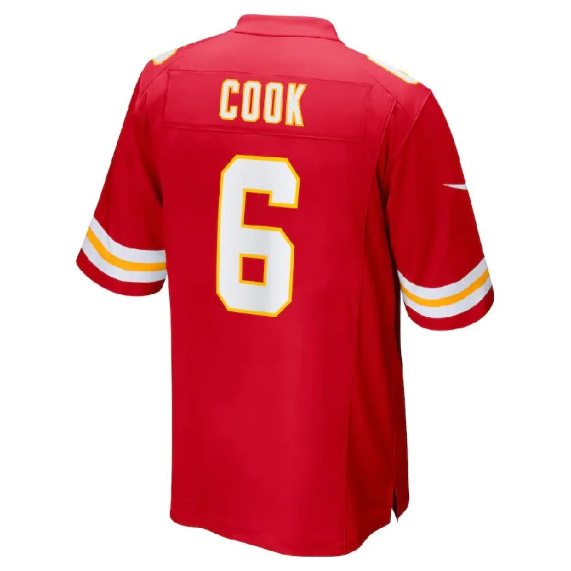 KC.Chiefs #6 Bryan Cook Red Game Player Jersey Stitched American Football Jerseys-NFL Football Jersey for Women -