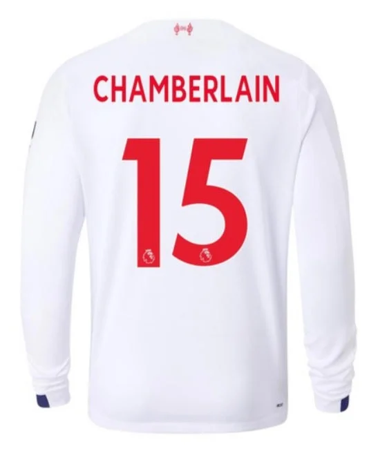 Alex Oxlade Chamberlain Away 19/20 Long Sleeve Jersey-AFC Football Jersey with Name Tag -