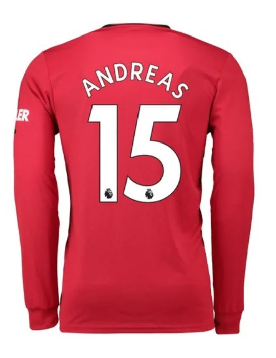 Andreas Pereira Long Sleeve 19/20 Home Jersey-AFC Home Jersey -