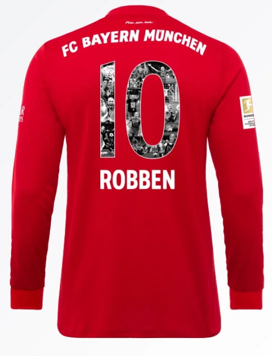 Arjen Robben Long Sleeve 19/20 Special Edition Home Jersey-AFC Limited Edition Football Jersey -