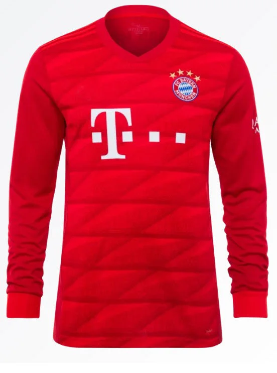 Bayern Munich 19/20 Long Sleeve Home Jersey-AFC Women’s Premium Football Jersey -