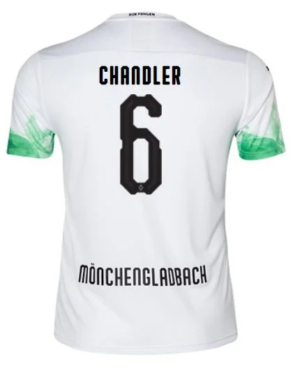 Borussia Monchengladbach Chandler 19/20 Home Jersey-AFC Jersey with Official NFL Patch -