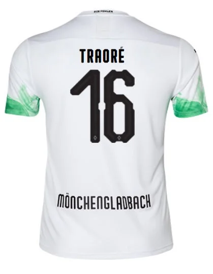 Borussia Monchengladbach Traore 19/20 Home Jersey-AFC Official NFL Jersey -