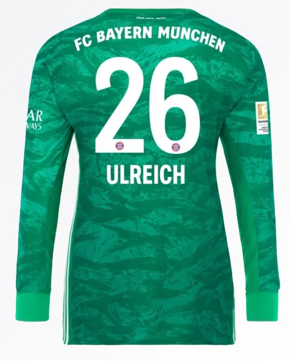 FC Bayern Ulreich 19/20 Goalie Jersey-AFC NFL Jersey with Customization -