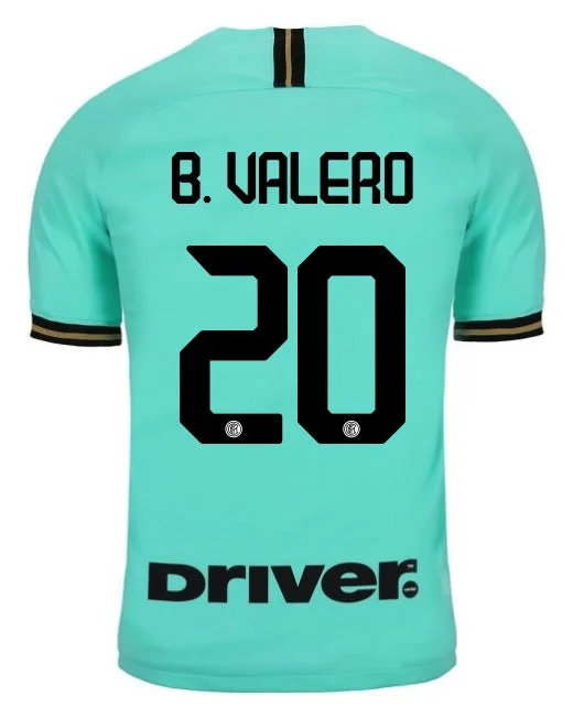 Inter Milan B.Valero 19/20 Away Jersey-AFC Fan Edition Jersey -