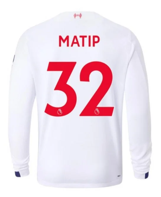 Joel Matip Away 19/20 Long Sleeve Jersey-AFC Official NFL Jersey Online -