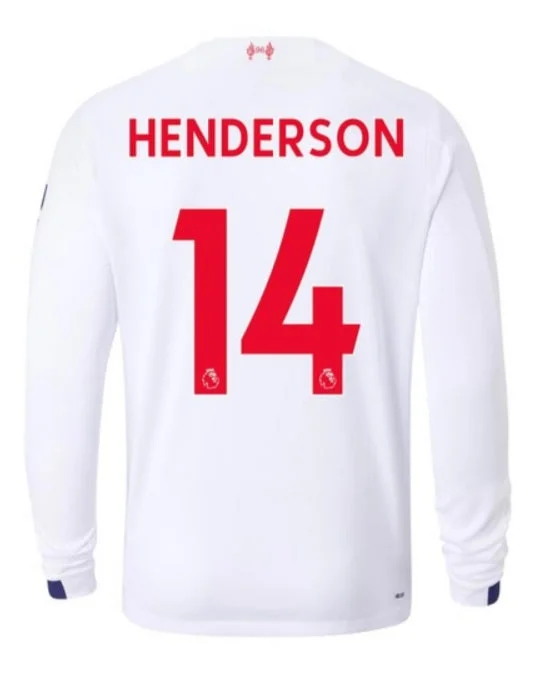 Jordan Henderson Away 19/20 LS Jersey-AFC Official NFL Fan Gear -