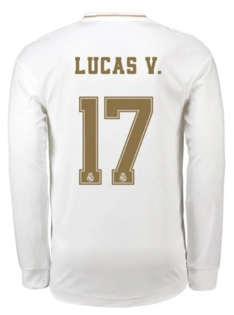 Lucas Vazquez Long Sleeve 19/20 Home Jersey-AFC NFL Jerseys with Player Numbers -