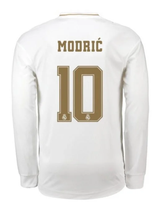 Luka Modric Long Sleeve 19/20 Home Jersey-AFC Football Jersey with Player’s Name -