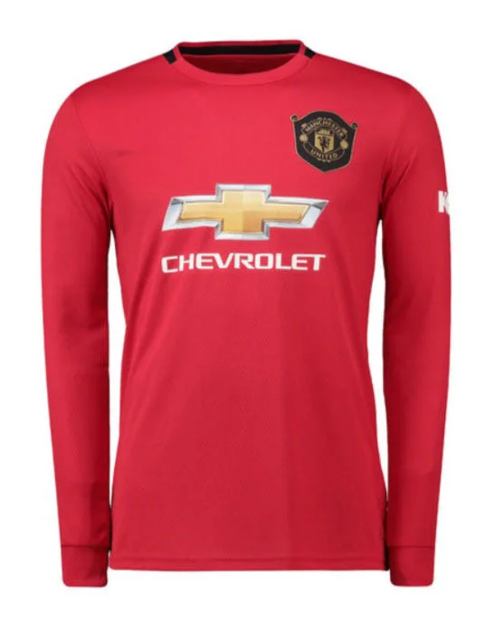 Manchester United 19/20 Long Sleeve Home Jersey-AFC Youth Team Jersey -