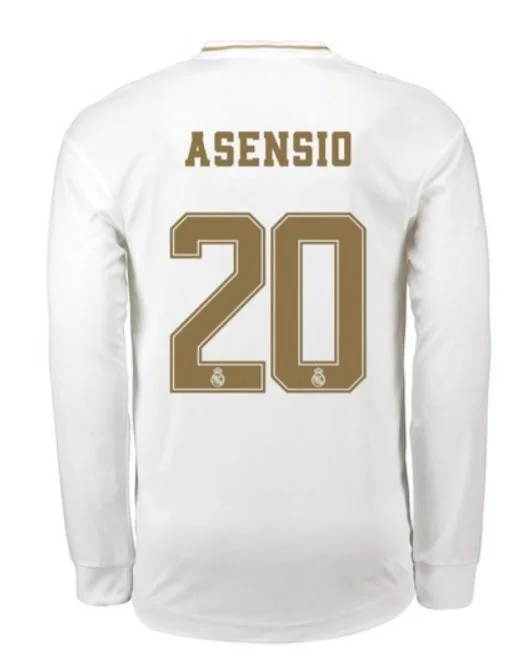 Marco Asensio Long Sleeve 19/20 Home Jersey-AFC Jerseys for Fans -