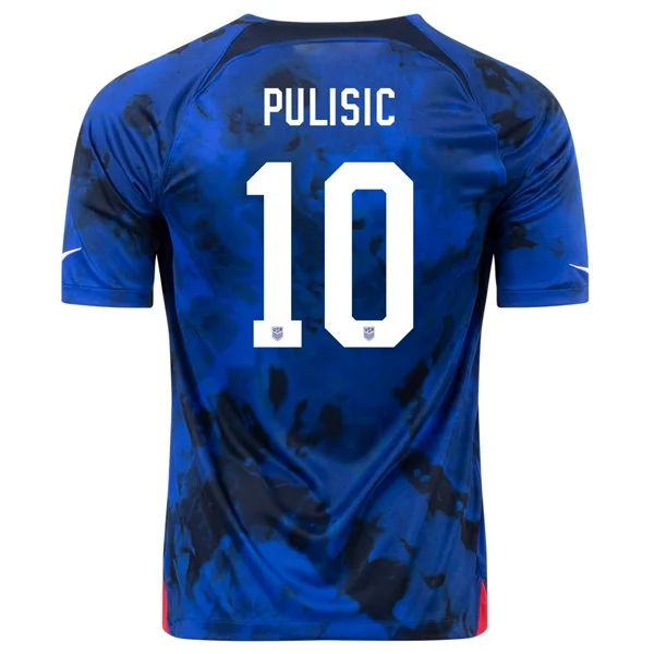 Nike United States Christian Pulisic Away Jersey 22/23 (Bright Blue/White)-AFC Bengals Jersey -