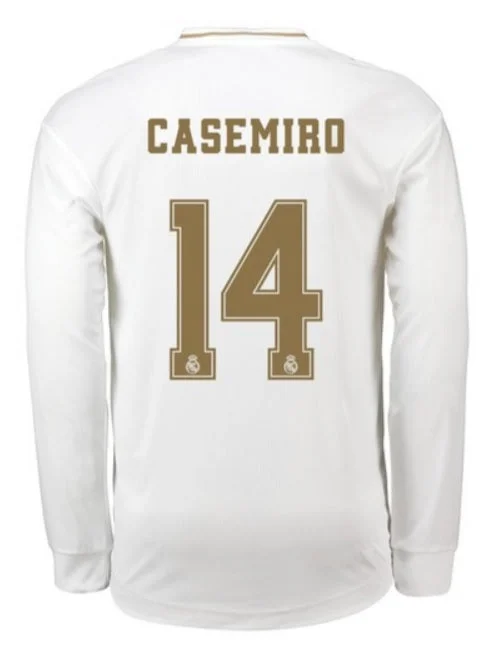 Real Madrid Casemiro Long Sleeve 19/20 Home Jersey-AFC Limited Edition Football Jersey -