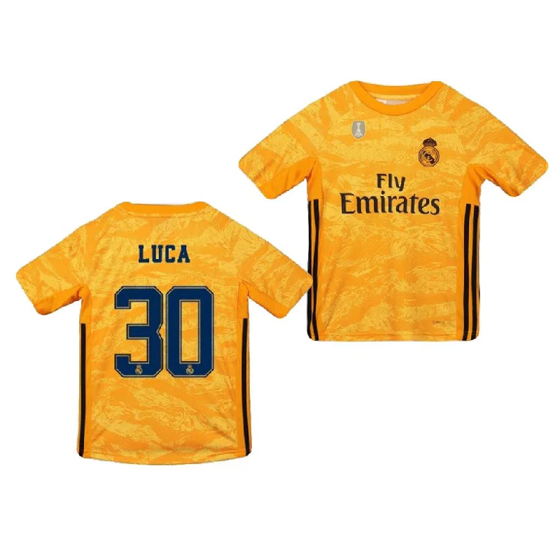 Real Madrid Luca Youth 19/20 Goalie Jersey-AFC Jersey with Official NFL Branding -