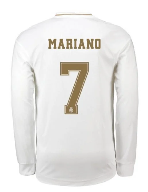 RM Mariano Long Sleeve 19/20 Home Jersey-AFC Jersey with Team Logos -